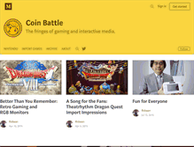 Tablet Screenshot of coin-battle.com
